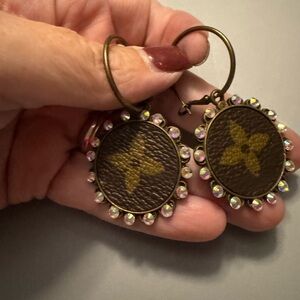 Repurposed Louis Vuitton earrings NEW!!